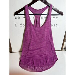 Lululemon‎ Size Small Purple Heather Salute the Sun Tank Top.     Ii